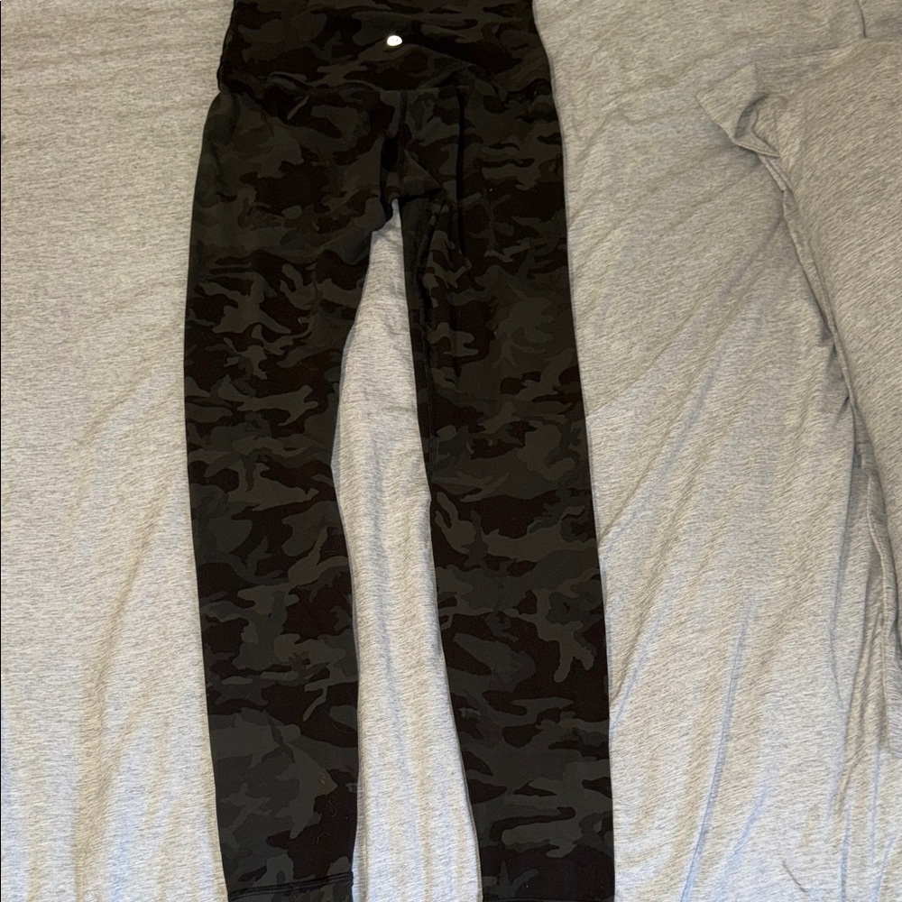 Lululemon Athletica Dark Camo Leggings